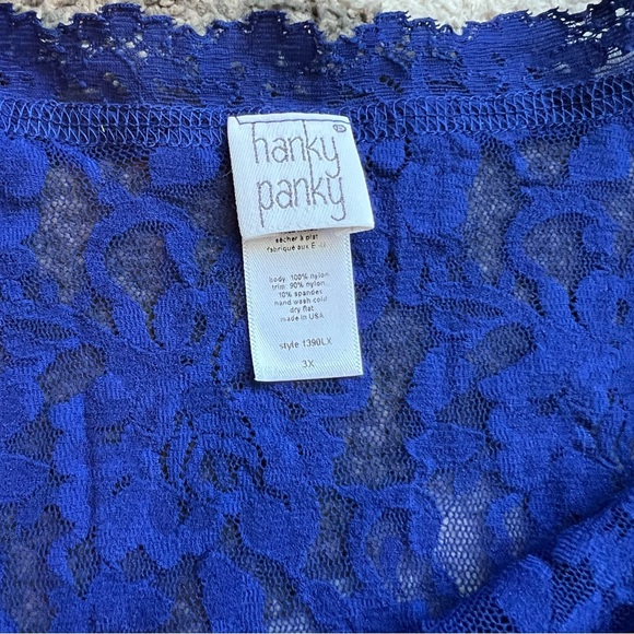 Hanky Panky Plus 3X royal blue camisole - Picture 4 of 5